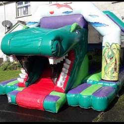 3D Dinosaur Bouncy Castle with Slide